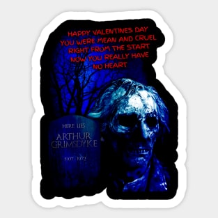 Tales From The Crypt Arthur Grimsdyke Sticker